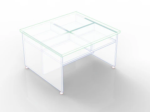 Office Furniture 01 3D Model