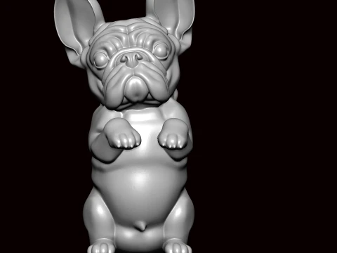 French Bulldog Body 3D Model