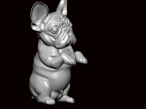 French Bulldog Body 3D Model