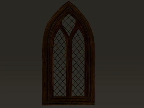 Medieval Windows Modular Set 1-2-4K PBR 7 Models 3D Model