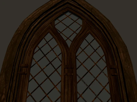 Medieval Windows Modular Set 1-2-4K PBR 7 Models 3D Model
