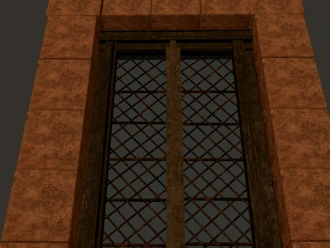 Medieval Windows Modular Set 1-2-4K PBR 7 Models 3D Model