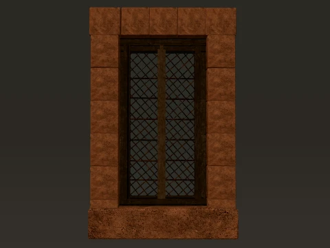 Medieval Windows Modular Set 1-2-4K PBR 7 Models 3D Model