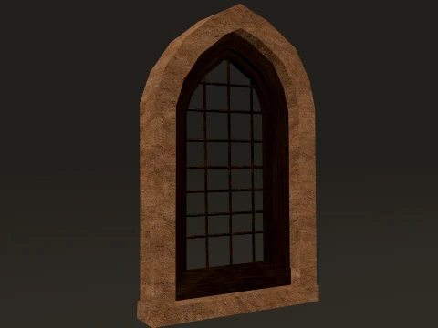 Medieval Windows Modular Set 1-2-4K PBR 7 Models 3D Model