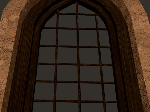 Medieval Windows Modular Set 1-2-4K PBR 7 Models 3D Model