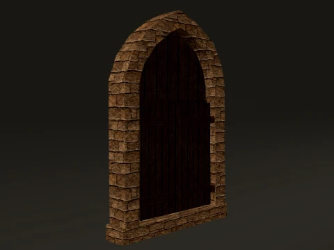 Medieval Windows Modular Set 1-2-4K PBR 7 Models 3D Model
