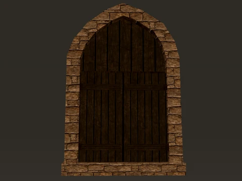 Medieval Windows Modular Set 1-2-4K PBR 7 Models 3D Model