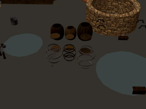 Medieval Decor Modular Pack 1-2-4K PBR 24 models 3D Model