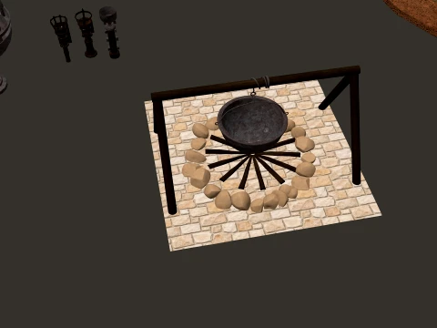 Medieval Decor Modular Pack 1-2-4K PBR 24 models 3D Model