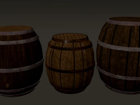 Medieval Decor Modular Pack 1-2-4K PBR 24 models 3D Model