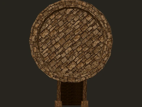 Tour Ronde Petit PBR 1-2-4K Modèle 3D