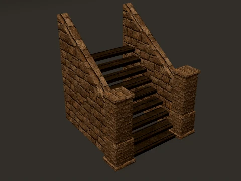 Tour Ronde Petit PBR 1-2-4K Modèle 3D