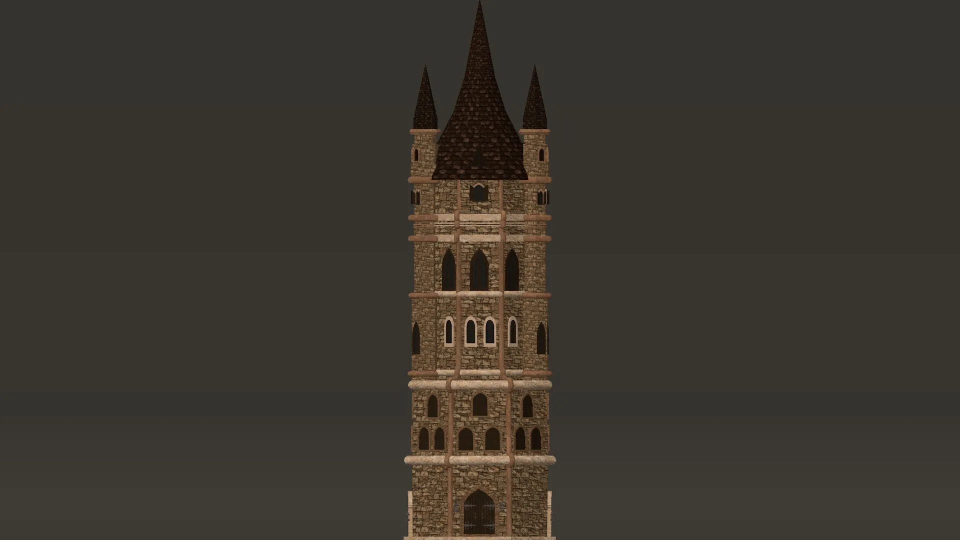 Torre principal del torre&oacute;n PBR 1-2-4K Modelo 3D .c4d .max .obj .3ds .fbx .stl .blend 