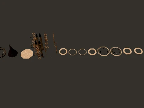 Torre principal del torre&oacute;n PBR 1-2-4K Modelo 3D