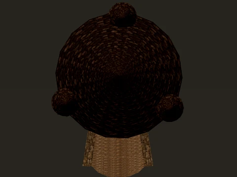 Round Tower Small Turrets PBR 1-2-4K 3D Model