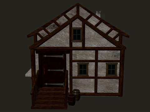 Medieval Blacksmith Workshop PBR 4K 3D Model