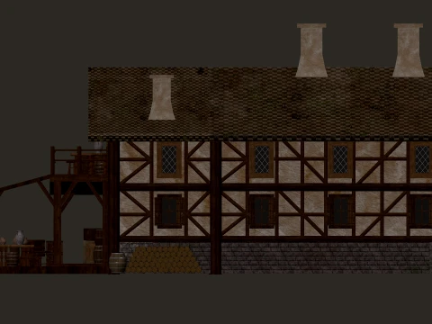 Medieval Tavern PBR 4K 3D Model