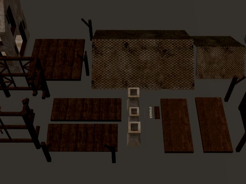 Medieval Tavern PBR 4K 3D Model