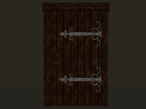 Medieval Doors Pack 4K PBR 3D Model