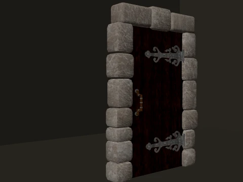 Medieval Doors Pack 4K PBR 3D Model