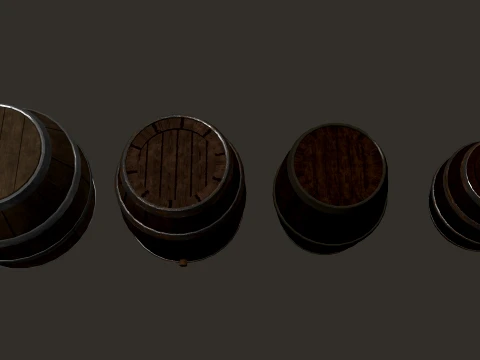 중세 장식 팩 4K PBR 3D 모델