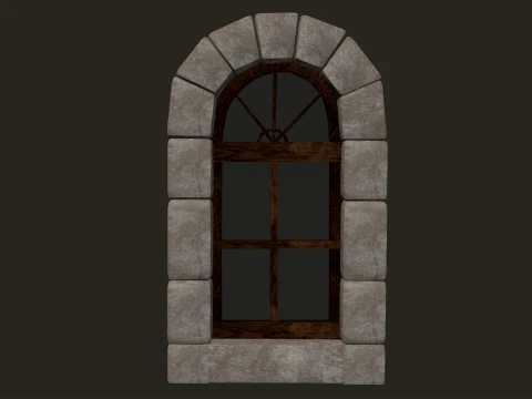 Medieval Windows Pack 4K PBR 3D Model