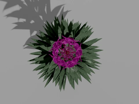 Detailed Fireweed Flower 3D Vegetation 3D Model