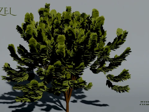 Realistic Hazelnut Bush 3D Vegetation 3D Model