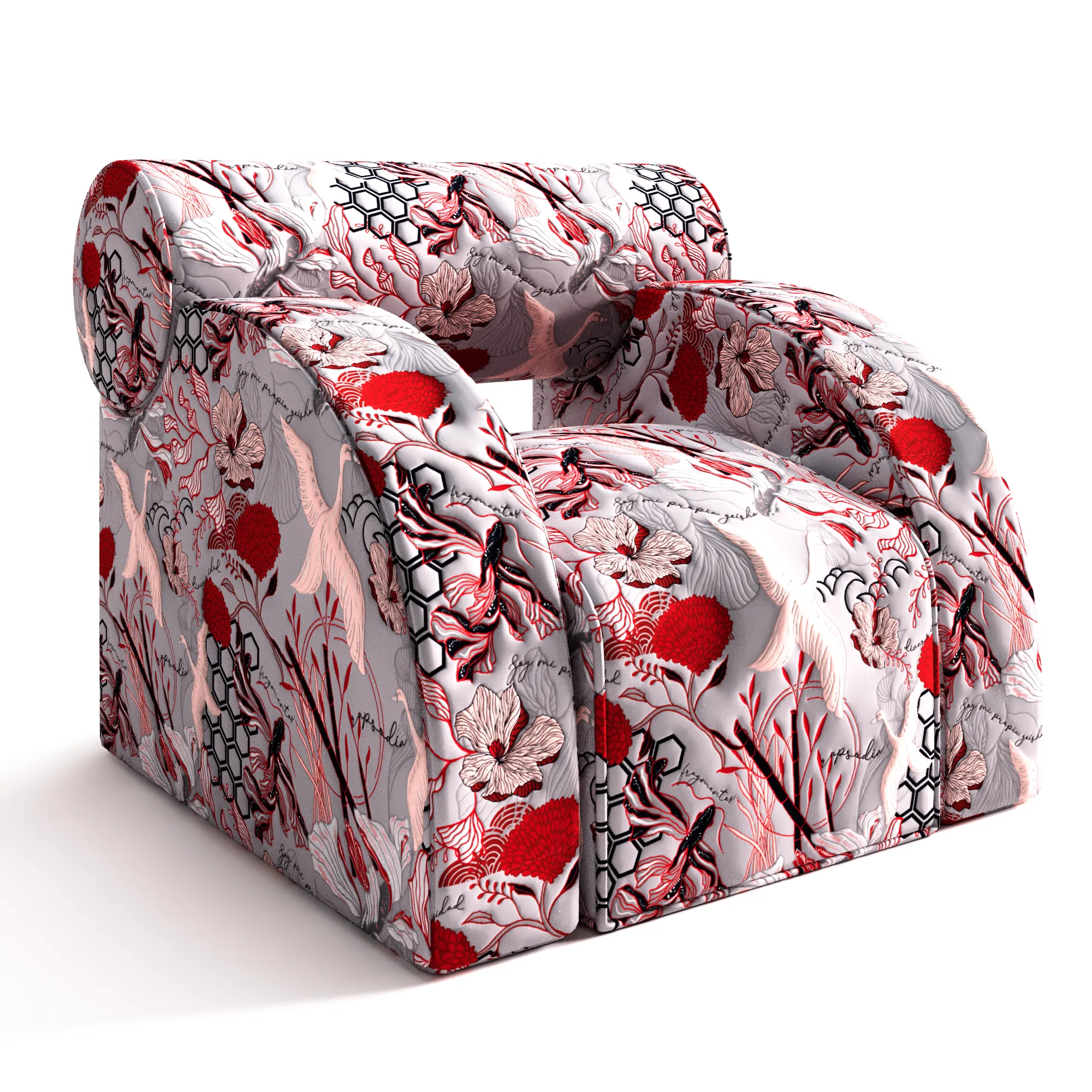 Armchair Holo 3D Model .c4d .max .obj .3ds .fbx .stl .blend 