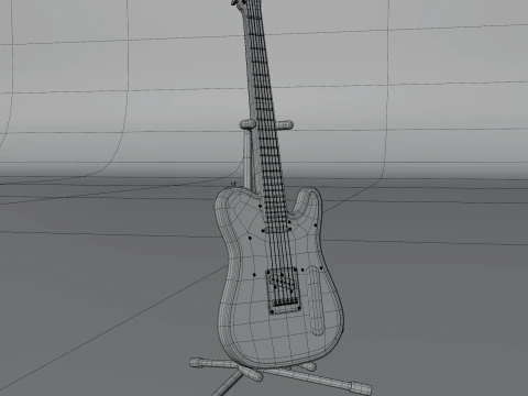 Electric guitar 3D Model