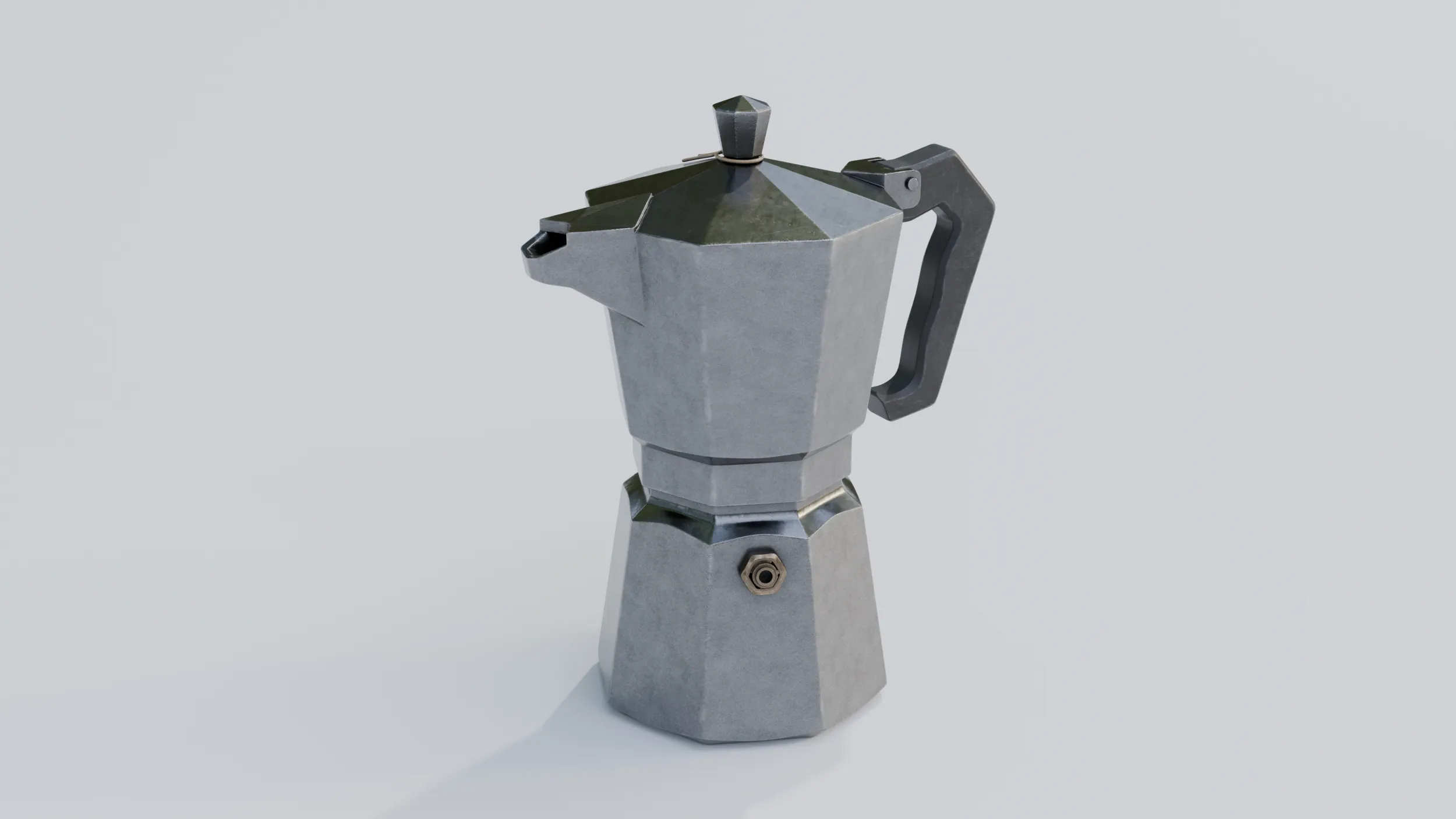 MOKA POT 3D Model .c4d .max .obj .3ds .fbx .stl .blend 