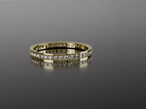 Multi-Band Diamond Ring 3D Print Model STL Jewelry CAD 3D Print Model