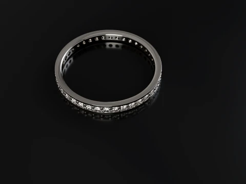 Multi-Band Diamond Ring 3D Print Model STL Jewelry CAD 3D Print Model