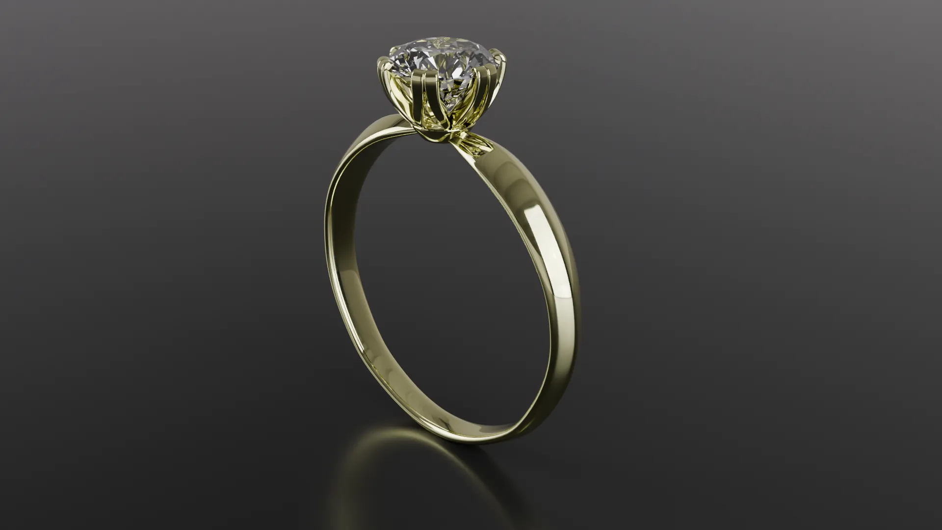 Diamond Ring printable model 3D Print Model .c4d .max .obj .3ds .fbx .stl .blend 
