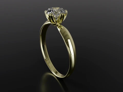 Diamond Ring printable model 3D Print Model