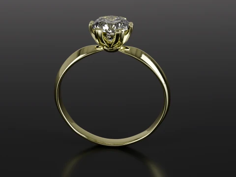 Diamond Ring printable model 3D Print Model