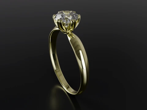 Diamond Ring printable model 3D Print Model