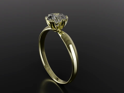Diamond Ring printable model 3D Print Model
