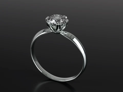 Diamond Ring printable model 3D Print Model