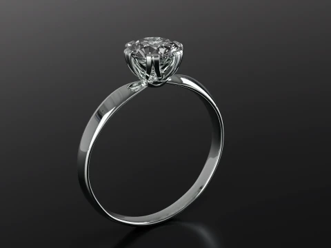 Diamond Ring printable model 3D Print Model