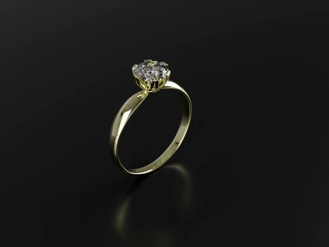 Diamond Ring printable model 3D Print Model