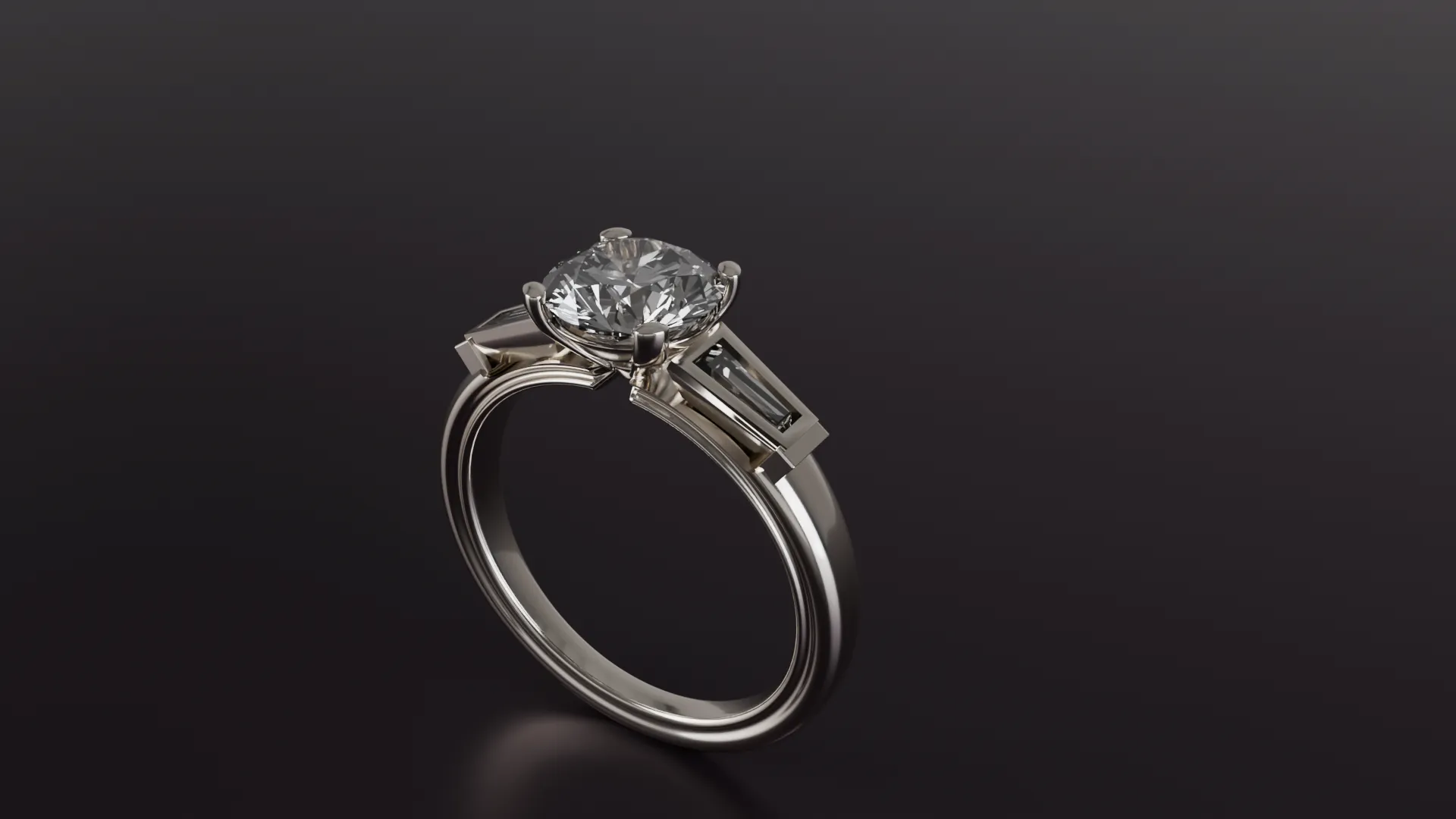 Diamond Ring printable model 3D Print Model .c4d .max .obj .3ds .fbx .stl .blend