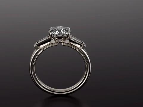 Diamond Ring printable model 3D Print Model