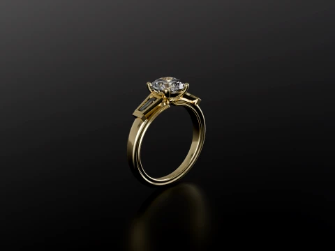 Diamond Ring printable model 3D Print Model