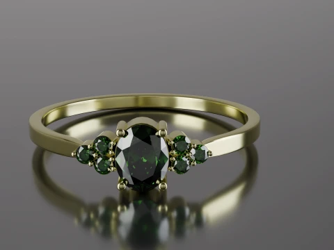 Diamond Ring printable model 3D Print Model