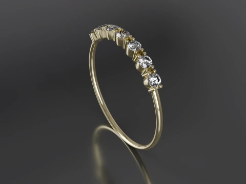 Diamond Ring printable model 3D Print Model