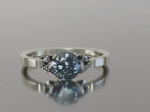Diamond Ring printable model 3D Print Model