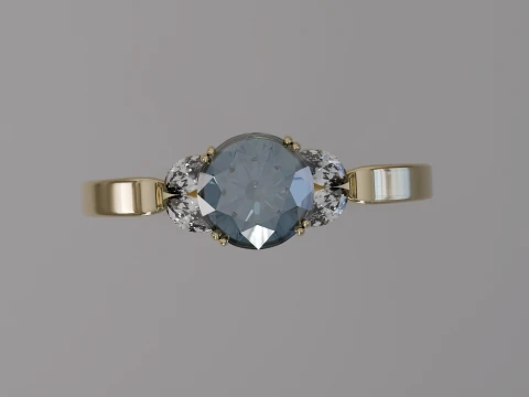 Diamond Ring printable model 3D Print Model