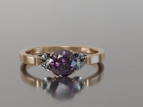Diamond Ring printable model 3D Print Model