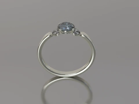 Diamond Ring printable model 3D Print Model